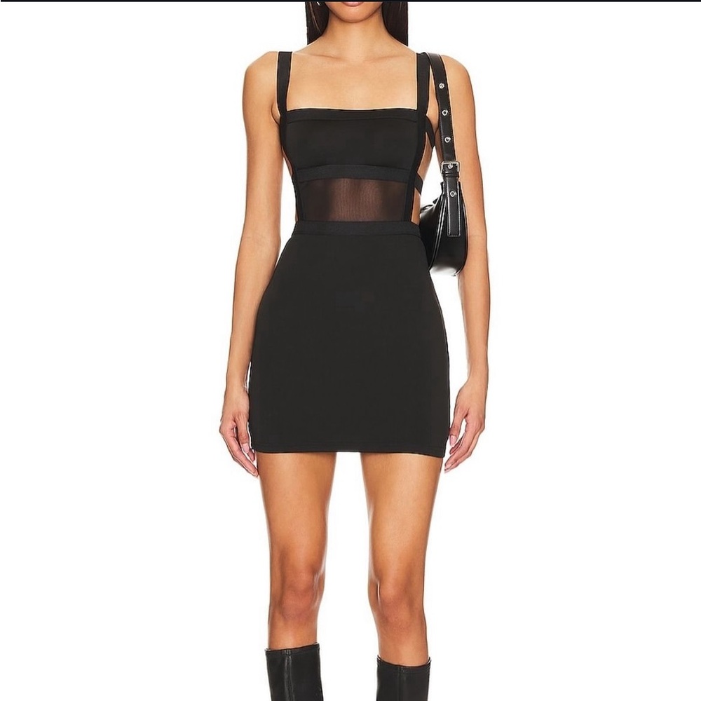 Superdown Black cut out mini Dress